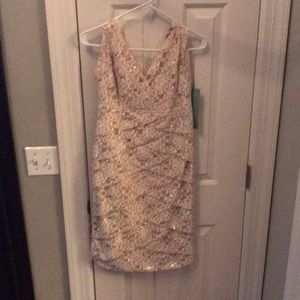 Scarlett gold and sequin dress